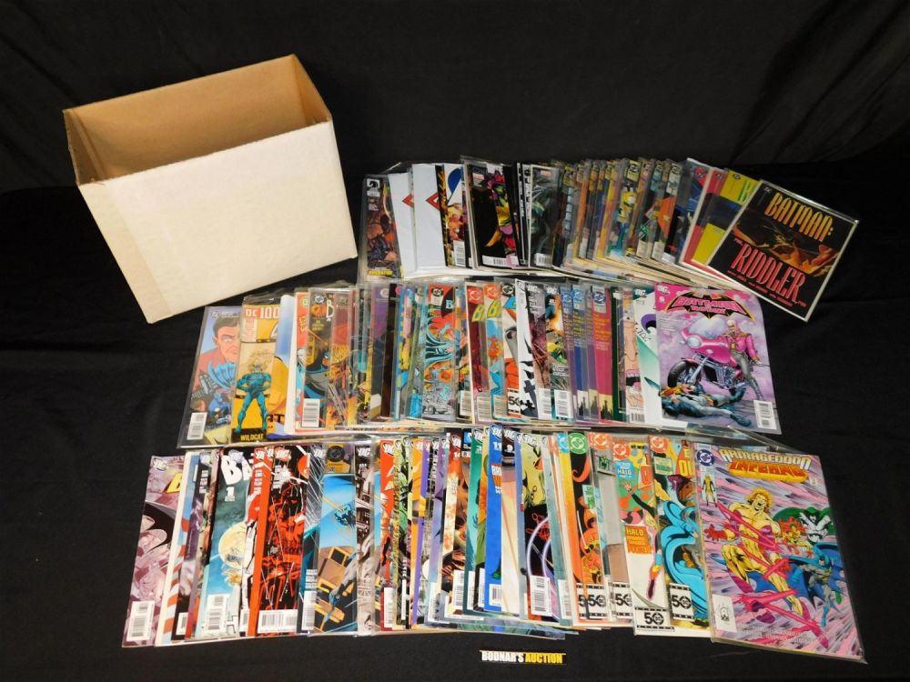 Lot 203: Short Box of Marvel and DC Comics