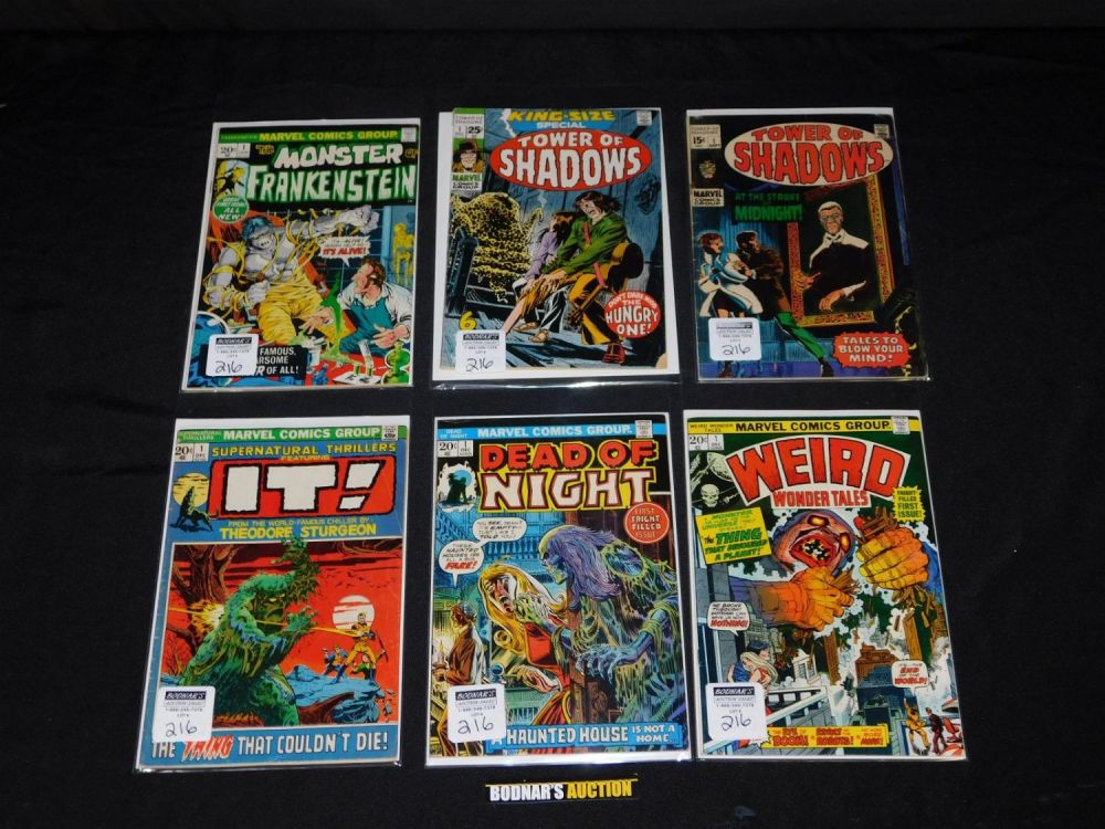 Lot 216: Lot of 6 Marvel Horror #1 Issue Comics
