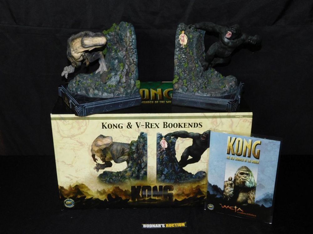 Lot 226: Kong and V-Rex Bookends