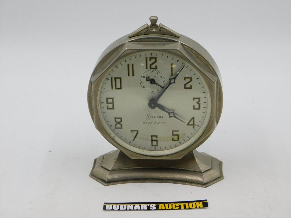 Lot 152: Sessions 8 Day Art Deco Alarm Clock
