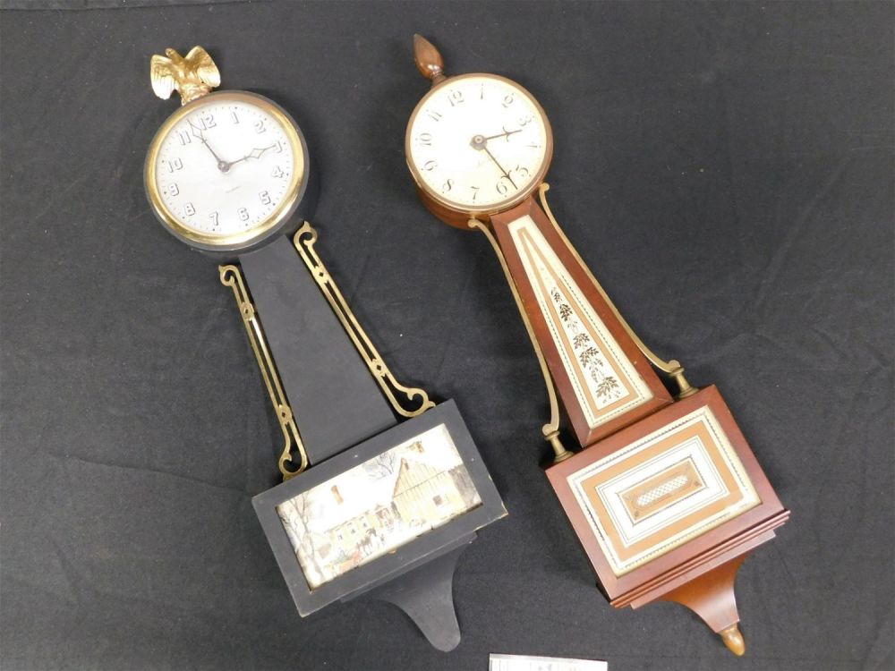 Lot 153: Lot of 2 Banjo Clocks