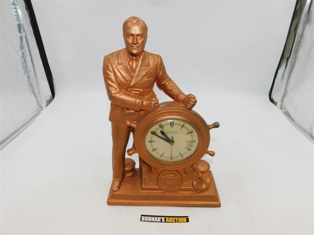 Lot 156: United FDR The Man of the Hour Figural Pot Metal