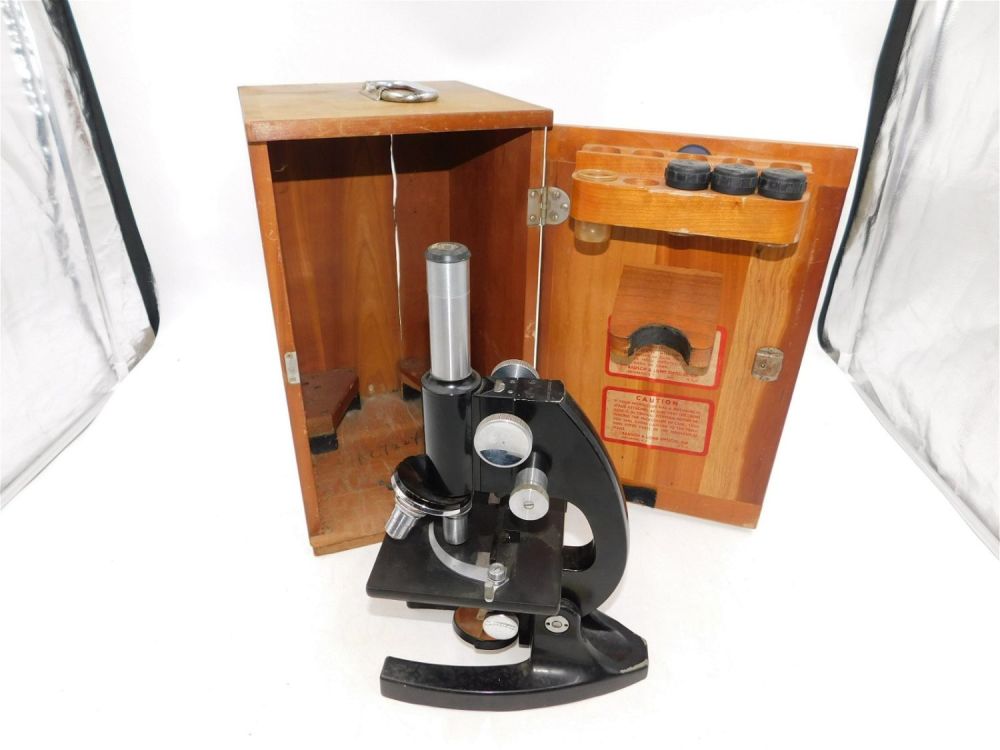 Lot 215: Bausch & Lomb Microscope