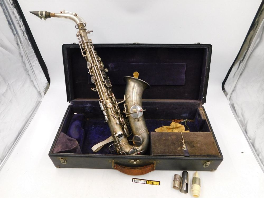 Lot 224: Abbott Premiere Silver-Toned Saxophone