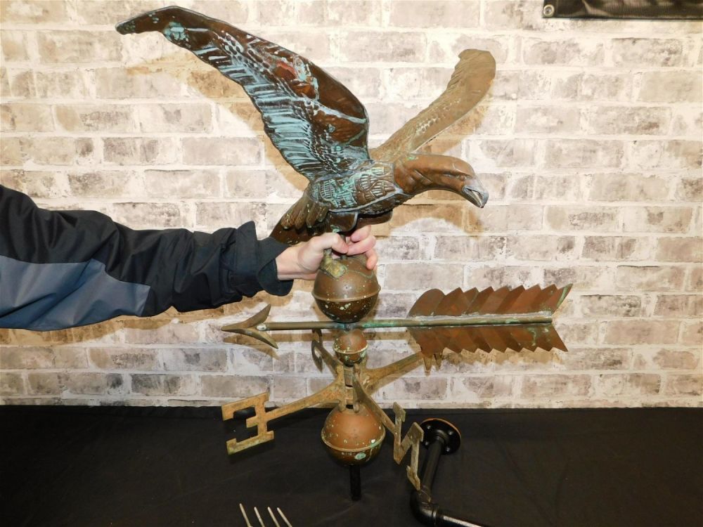 Lot 244: Vintage Eagle Weathervane