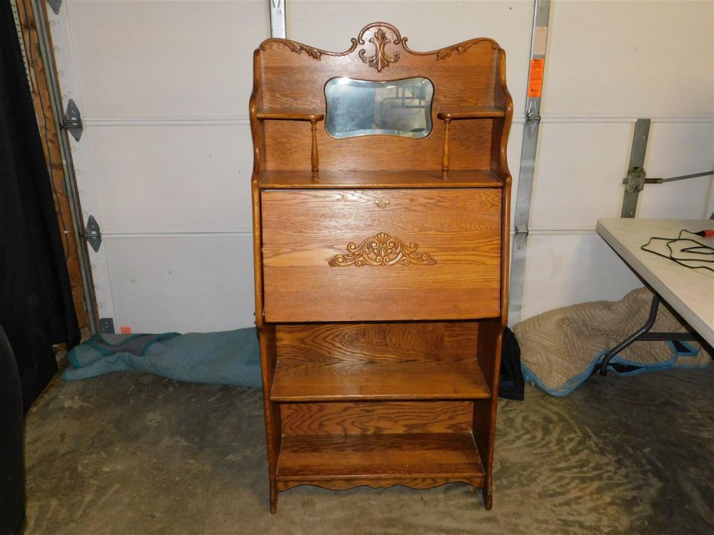 Lot 260: Oak Larkin Fall Front Secretary