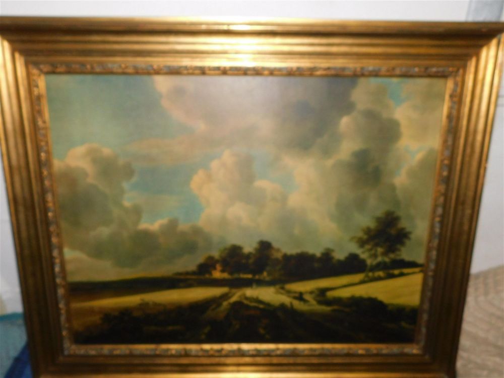 Lot 270: Framed Print of Country Coastal Scene