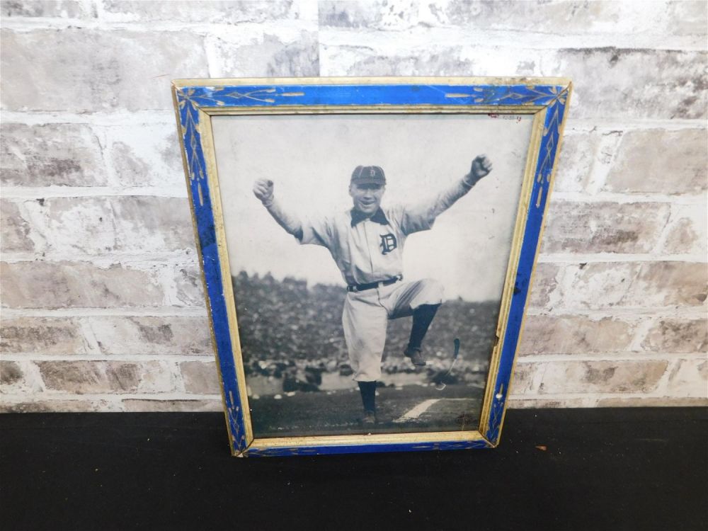 Lot 155: Framed Copy of Detroit Tigers Player Manager Hughie