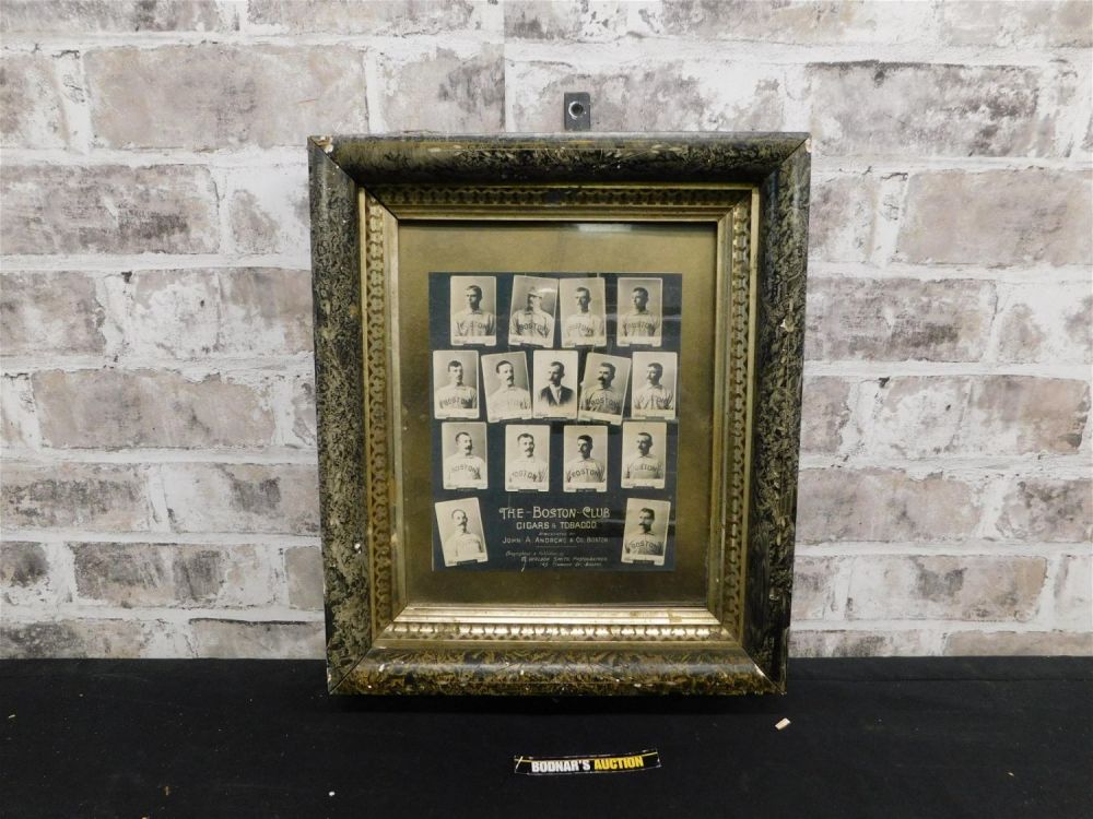 Lot 215: Framed Copy of 1887 Boston Baseball Club