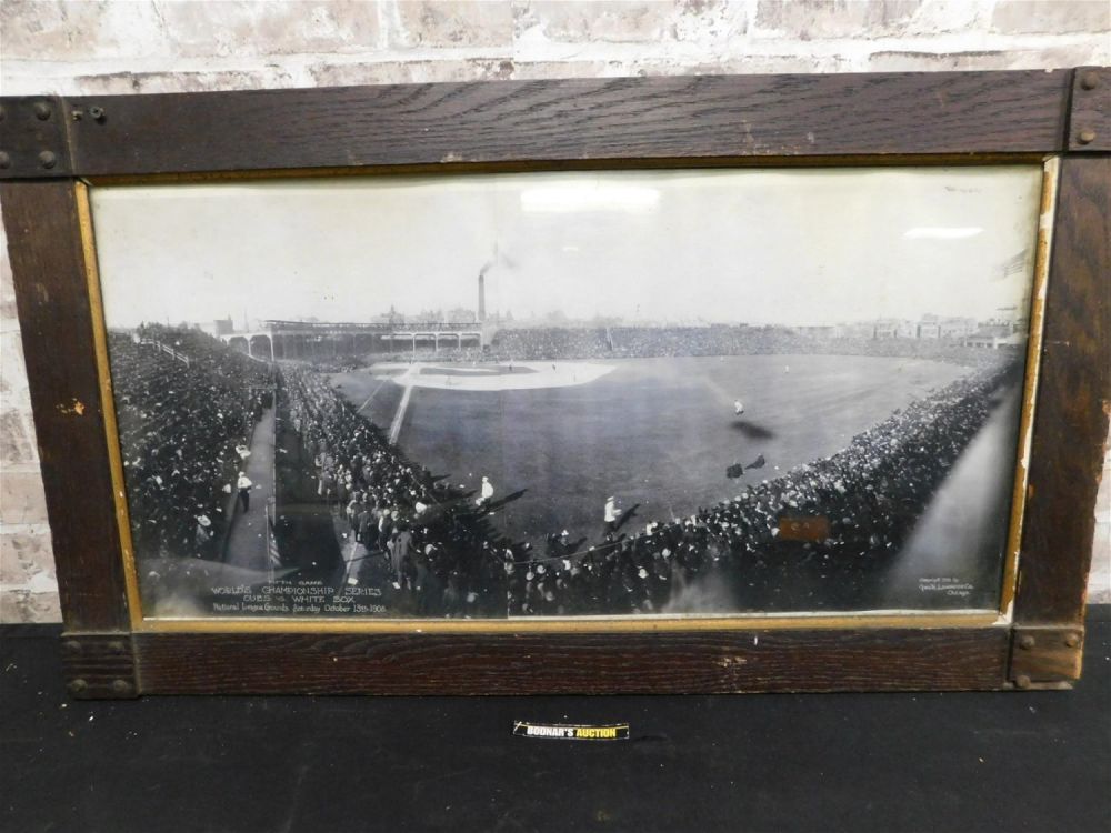 Lot 226: Framed Copy of Oct. 13th 1906 Chicago National League