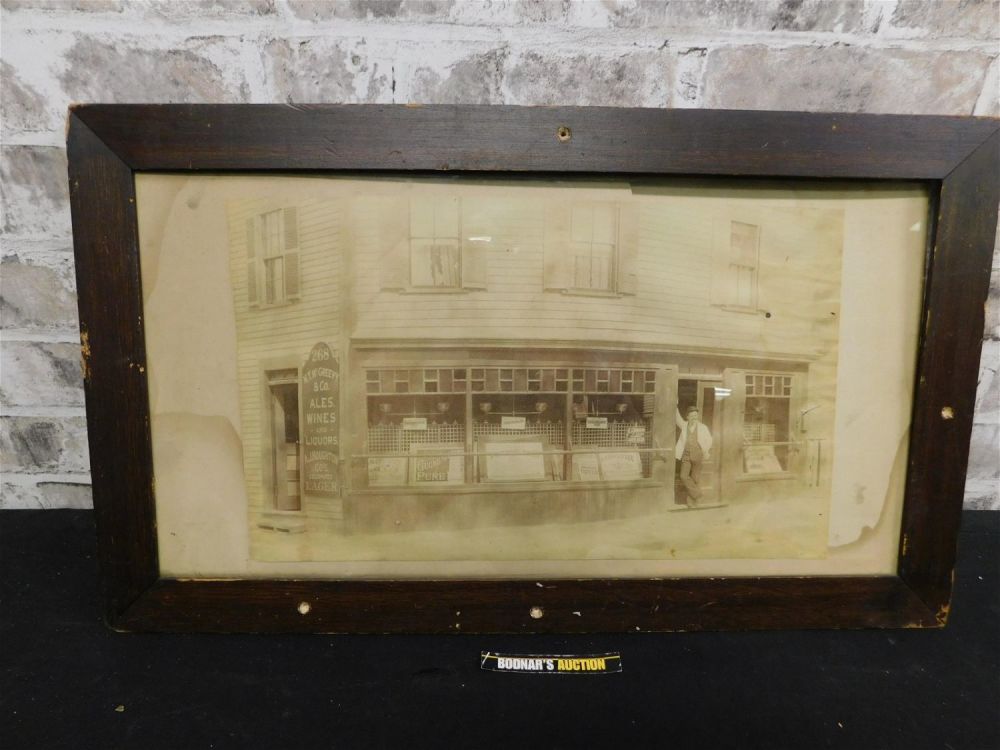 Lot 229: Framed Copy of Nuf Ced McGreevy outside his first 3rd