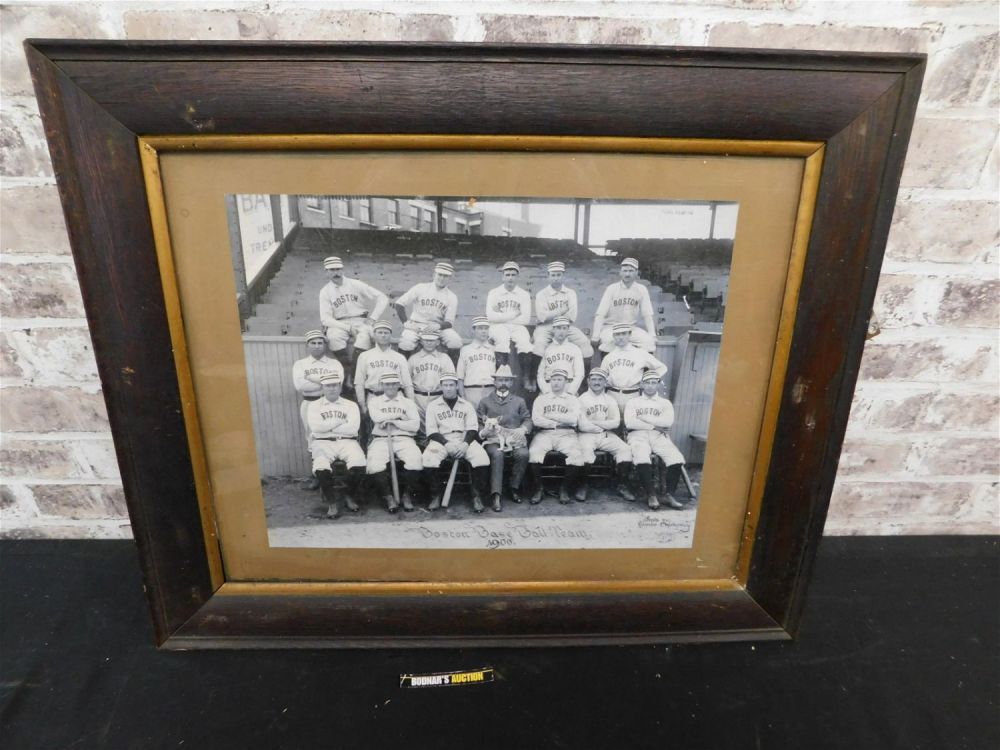 Lot 242: Framed Copy of 1900 Boston Beaneaters Baseball Club
