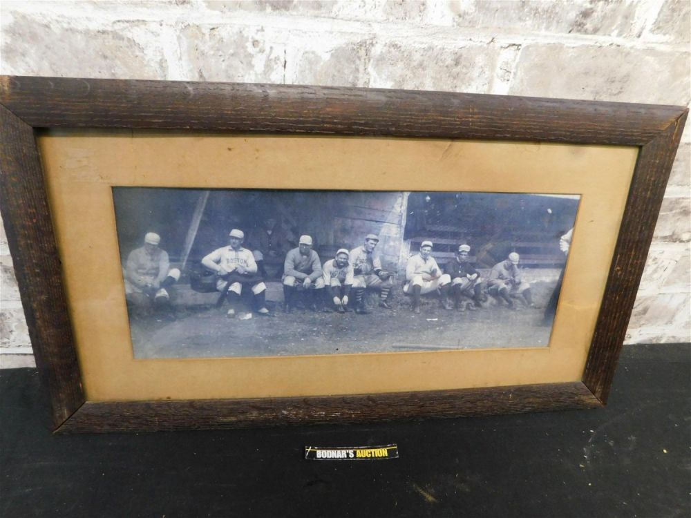 Lot 244: Framed Copy of Boston Americans at Spring Training
