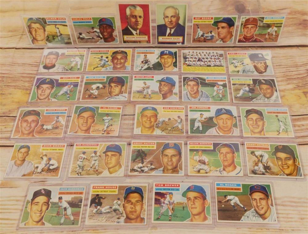 Lot 151: Lot of 30 Topps 1956 Baseball Cards