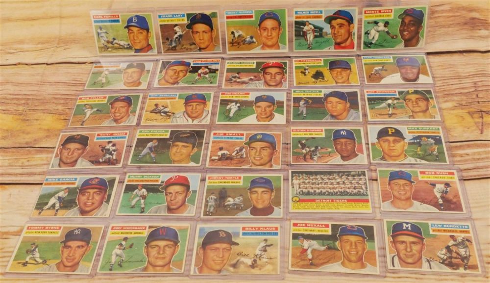 Lot 159: Lot of 30 Topps 1956 Baseball Cards