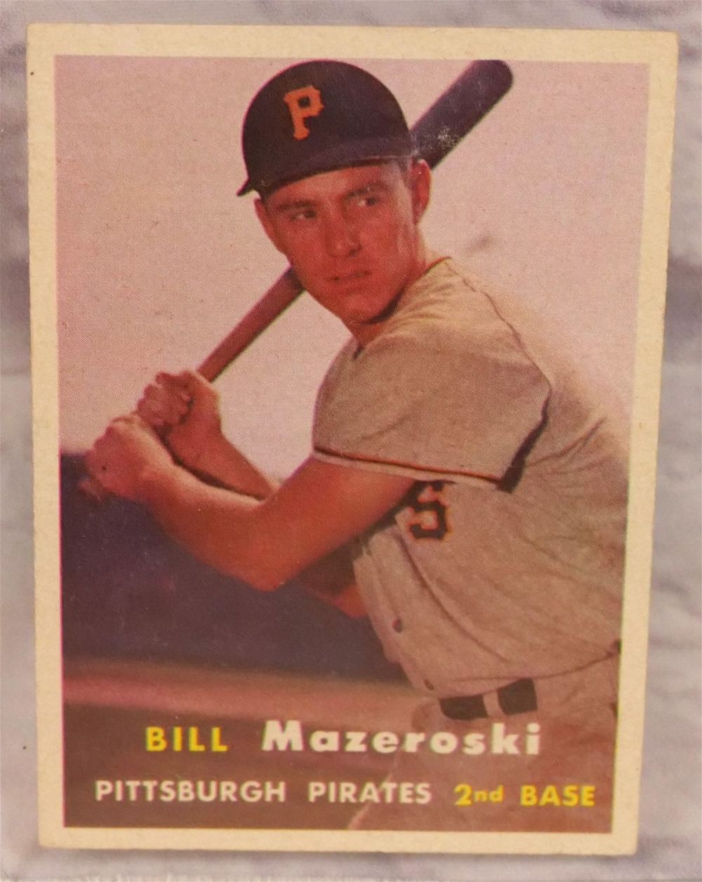Lot 167: Bill Mazeroski Topps 1957 Baseball Card