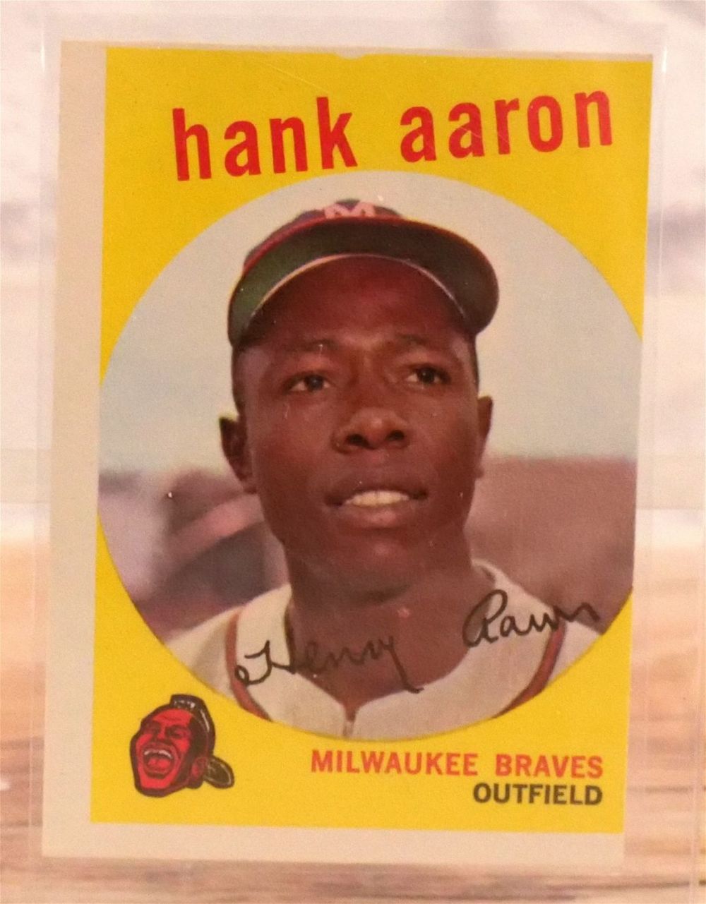 Lot 231: Hank Aaron 1959 Topps Baseball Card