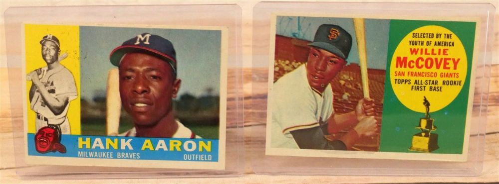 Lot 254: Aaron and McCovey Topps 1960 Baseball Card Lot