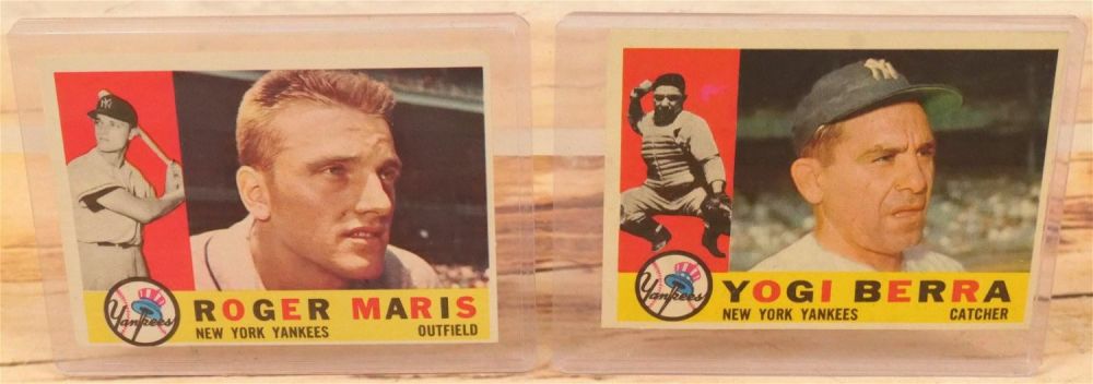 Lot 259: Maris and Berra Topps 1960 Baseball Card Lot