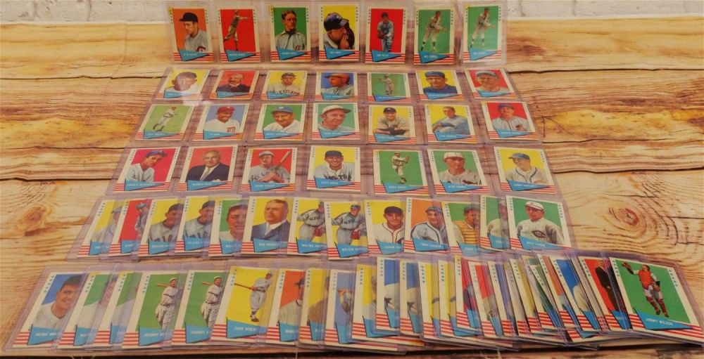 Lot 294: Lot of 67 Fleer 1961 Baseball Greats Cards