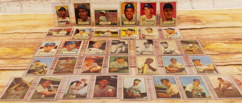 Lot 295: Lot of 34 Vintage Baseball Cards