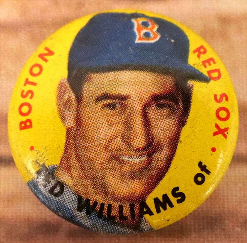 Lot 306: Ted Williams 1956 Topps Pin/Button