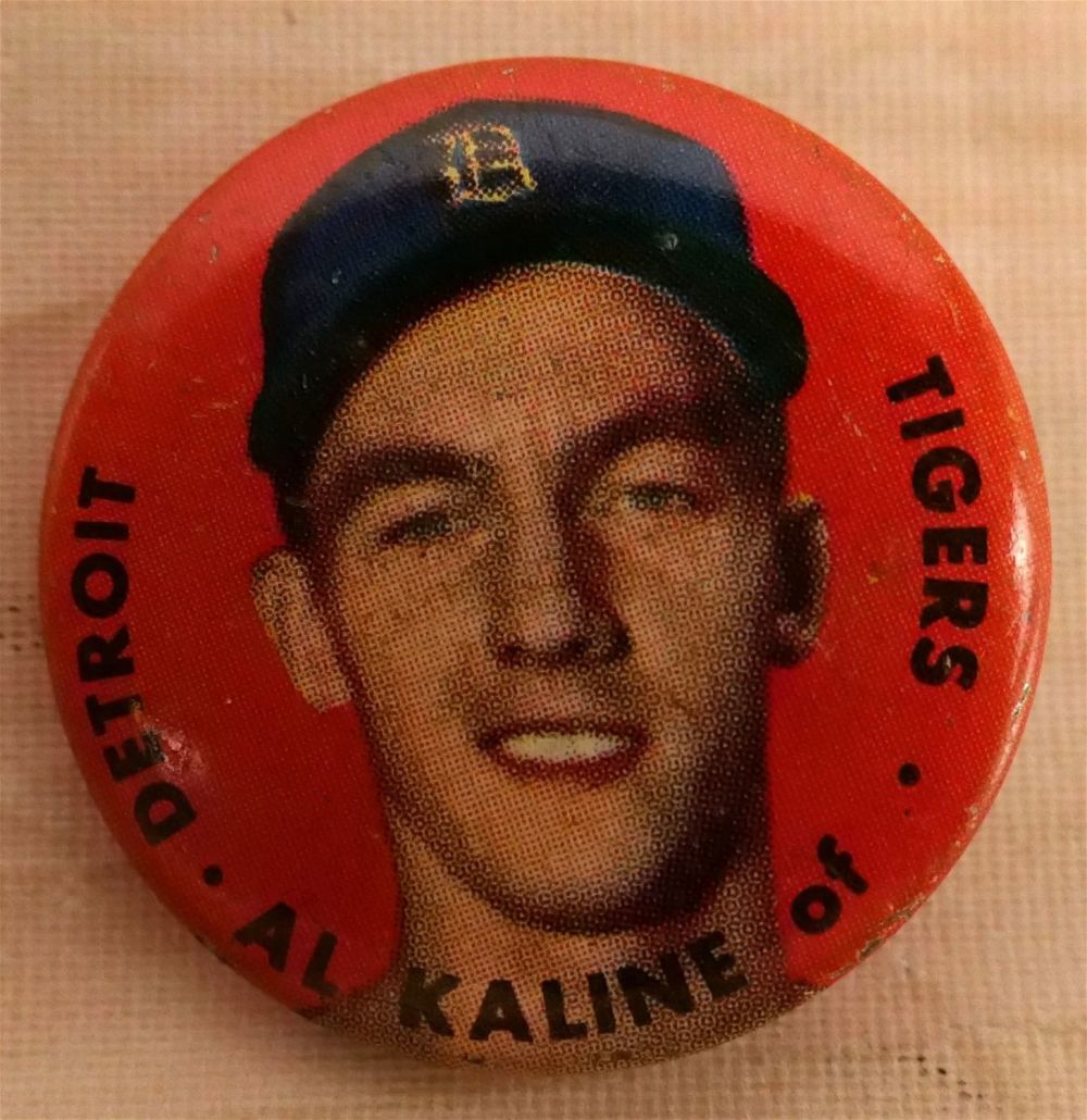 Lot 308: Al Kaline 1956 Topps Pin/Button