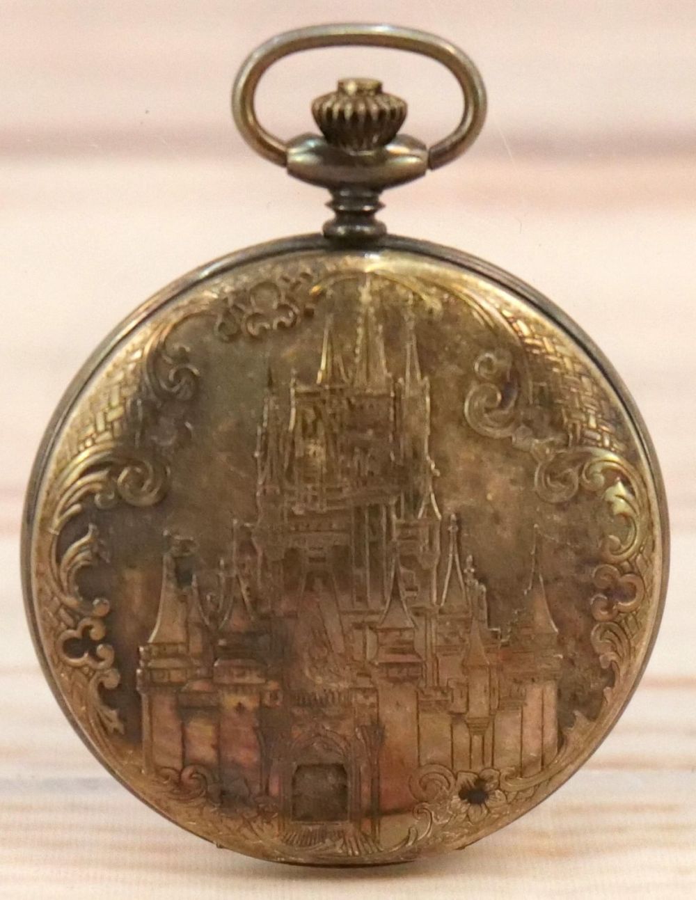 Lot 209: Sterling Silver Disney World Magic Kingdom Pocket Watch