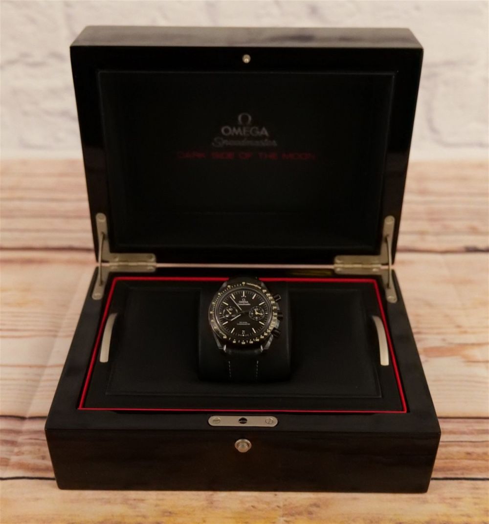 Lot 216: Omega Speedmaster Dark Side of the Moon Men's Chronograph Watch