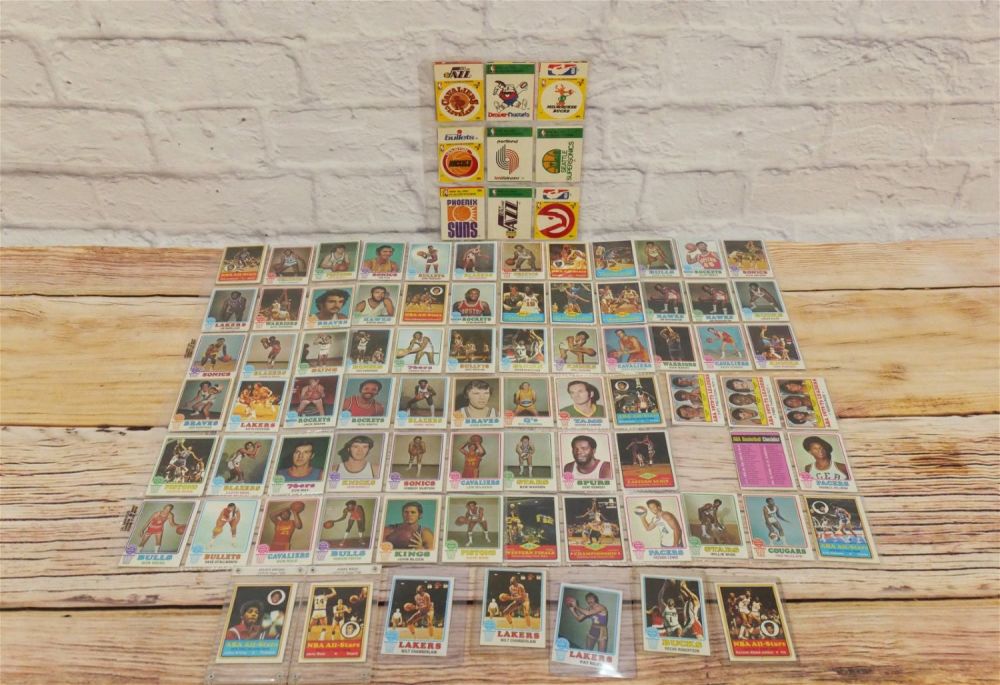 Lot 157: Large Lot of Topps 1973-74 Basketball Cards