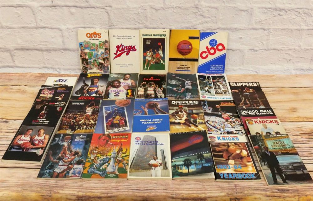 Lot 163: Lot of 1980's Basketball Media Guides
