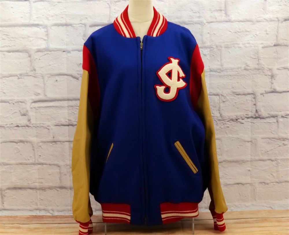 Lot 166: Jersey City Giants Ebbets Field Flannels Jacket