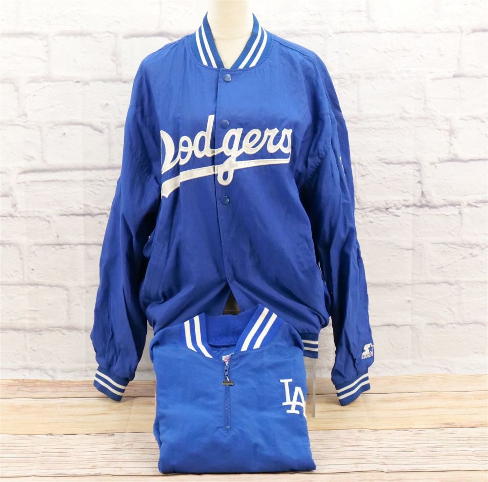 Lot 174: Lot of 2 Vintage Los Angeles Dodgers Starter Diamond Collection Jackets