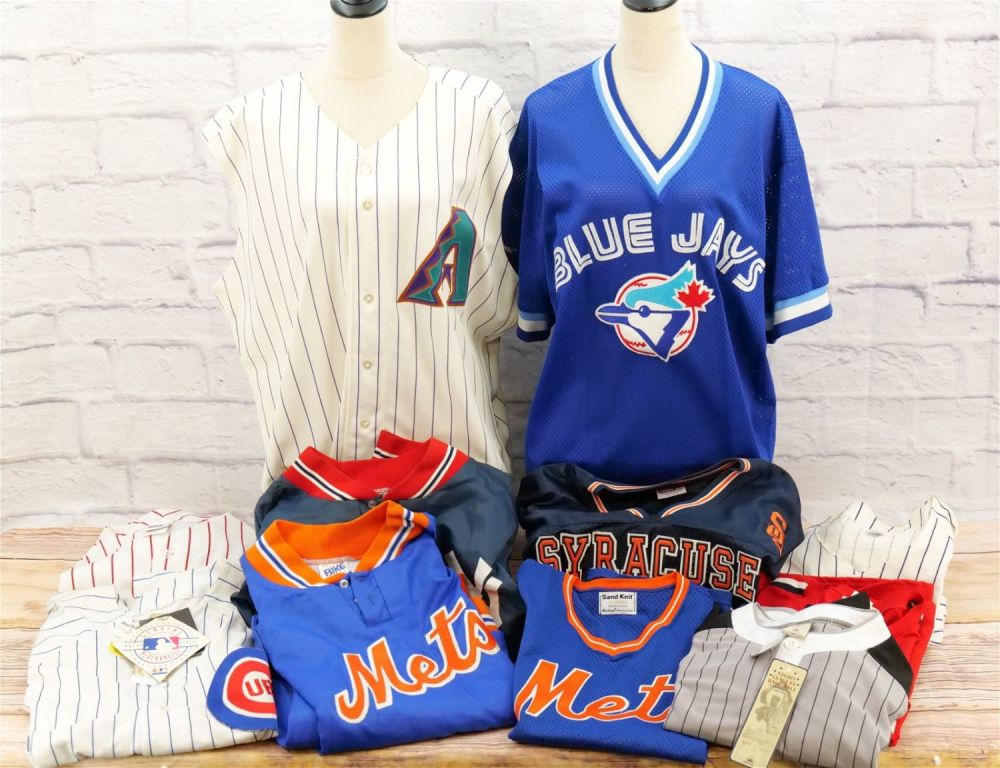 Lot 180: 11 Pieces of Mixed Vintage MLB Clothing