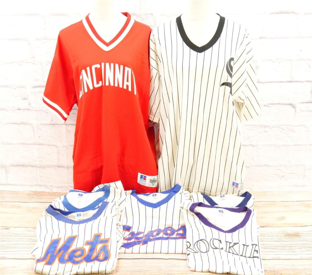 Lot 187: 7 Pieces of Vintage Russell Athletic MLB Clothing