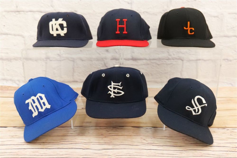 Lot 195: Lot of 6 Vintage Ebbets Field Flannels Fitted Baseball Hats