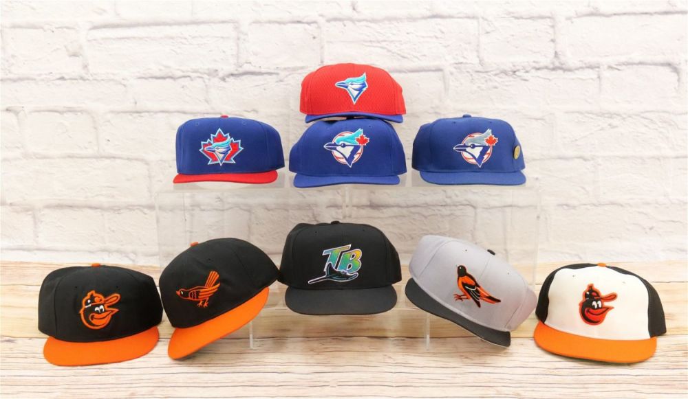 Lot 199: Lot of 9 Vintage Fitted Baseball Hats