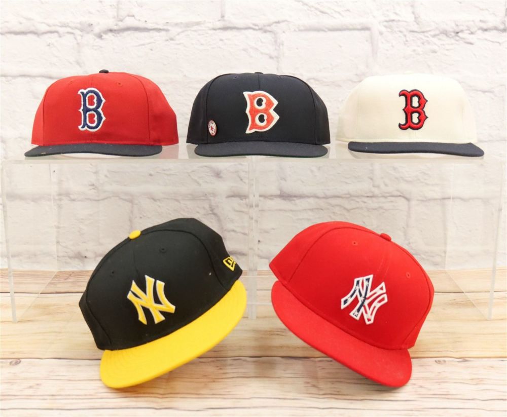 Lot 203: Lot of 5 Vintage Fitted Baseball Hats