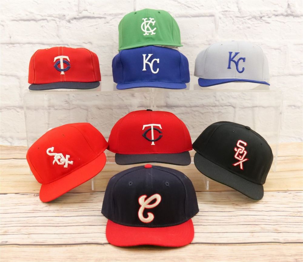 Lot 206: Lot of 8 Vintage Fitted Baseball Hats
