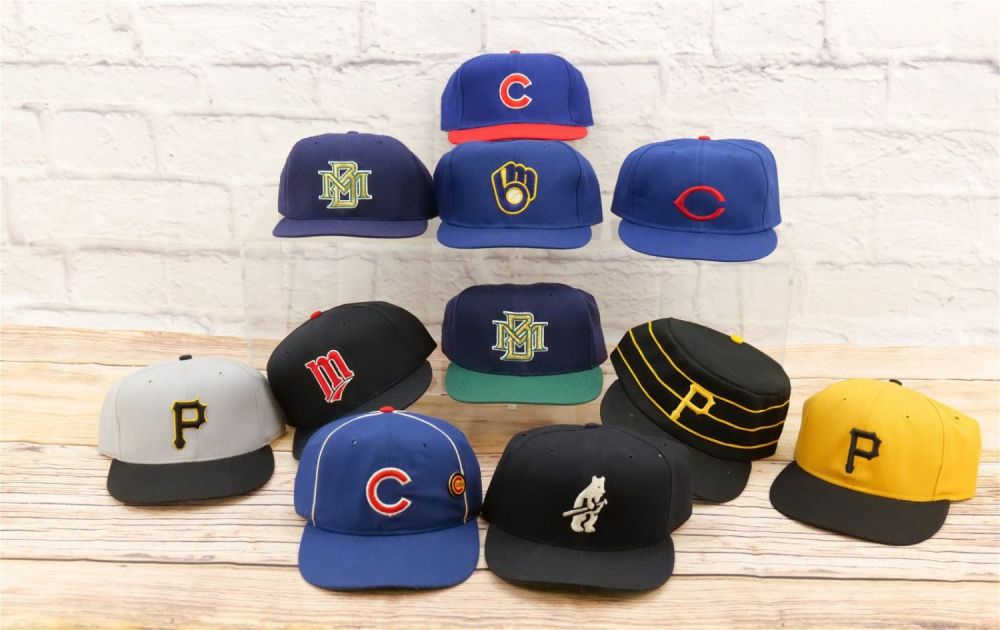 Lot 208: Lot of 11 Vintage Fitted Baseball Hats