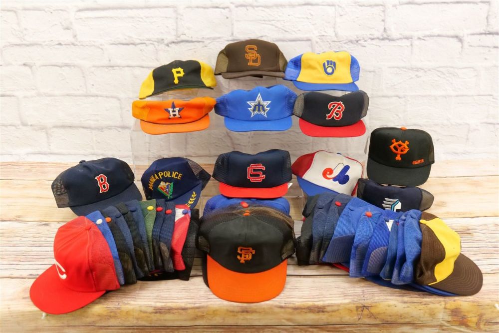 Lot 211: Enormous Lot of Trucker Snap Back Baseball Caps