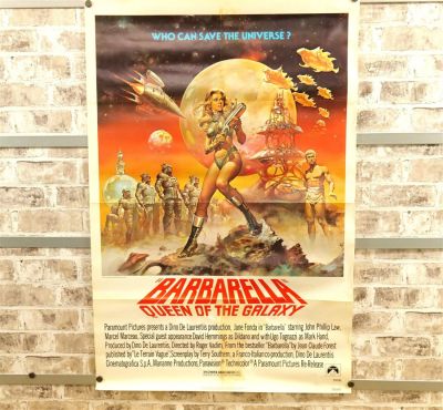 Barbarella Movie Poster (1977) Starring Jane Fonda and John Phillip Law. #770-161. Has some 