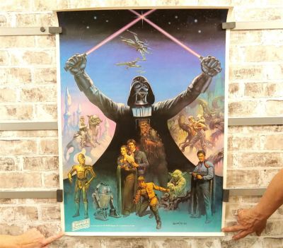 Star Wars The Empire Strikes Back Movie Poster - Original Poster from Coca Cola Company (1980). 