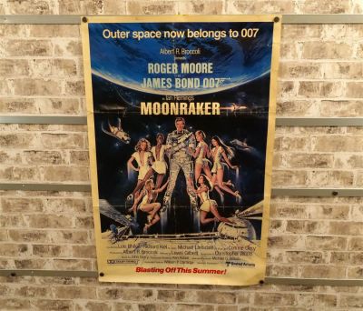 James Bond 007 Moonraker Movie Poster (1979) Starring Roger Moore and Lois Chiles. Has some 