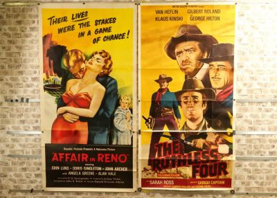 Lot of Two 3 Sheet Movie Posters including The Ruthless Four (1968) Starring Van Heflin and 