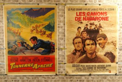 Lot of 2 Oversized One Sheet Movie Posters. Lot of 2 Oversized One Sheet French Movie Posters - 