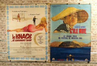 Lot of 2 Oversized One Sheet Movie Posters. Including Le Knack et Comment L'Avoir (1965) US 