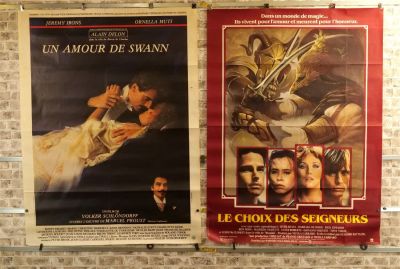 Lot of 2 Oversized One Sheet French Movie Posters. Including Un Amor de Swann (1984) US Movie 