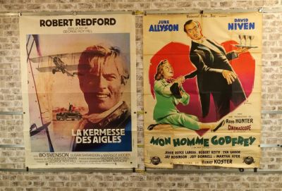 Lot of 2 Oversized One Sheet Movie Posters. Including Mon Homme Godfrey (1936) - French - US 
