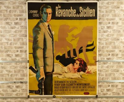 La Revanche Du Sicilien Oversized French One Sheet Movie Poster (1963) - Linen Backed. US Title 